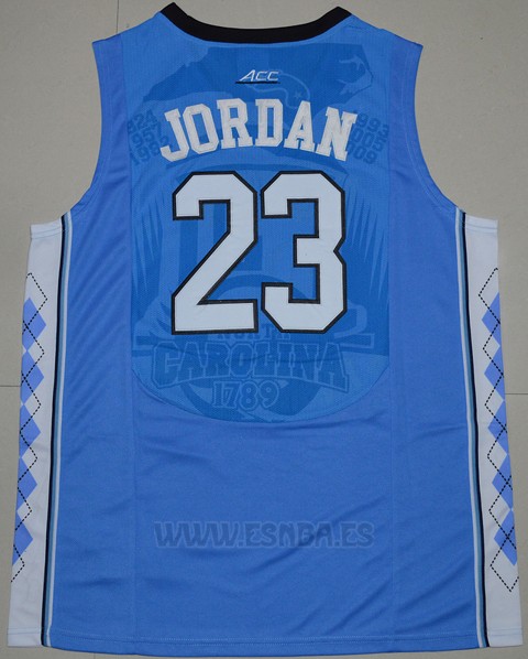 Camiseta NCAA North Carolina Tar Heels Michael Jordan #23 Azul